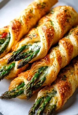 Asparagus Puff Pastry Bundles fresh out of the oven