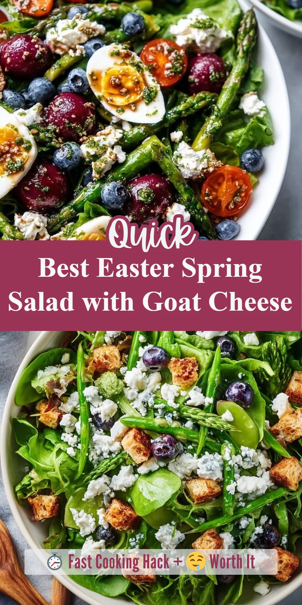 Best Easter Spring Salad with Goat Cheese
