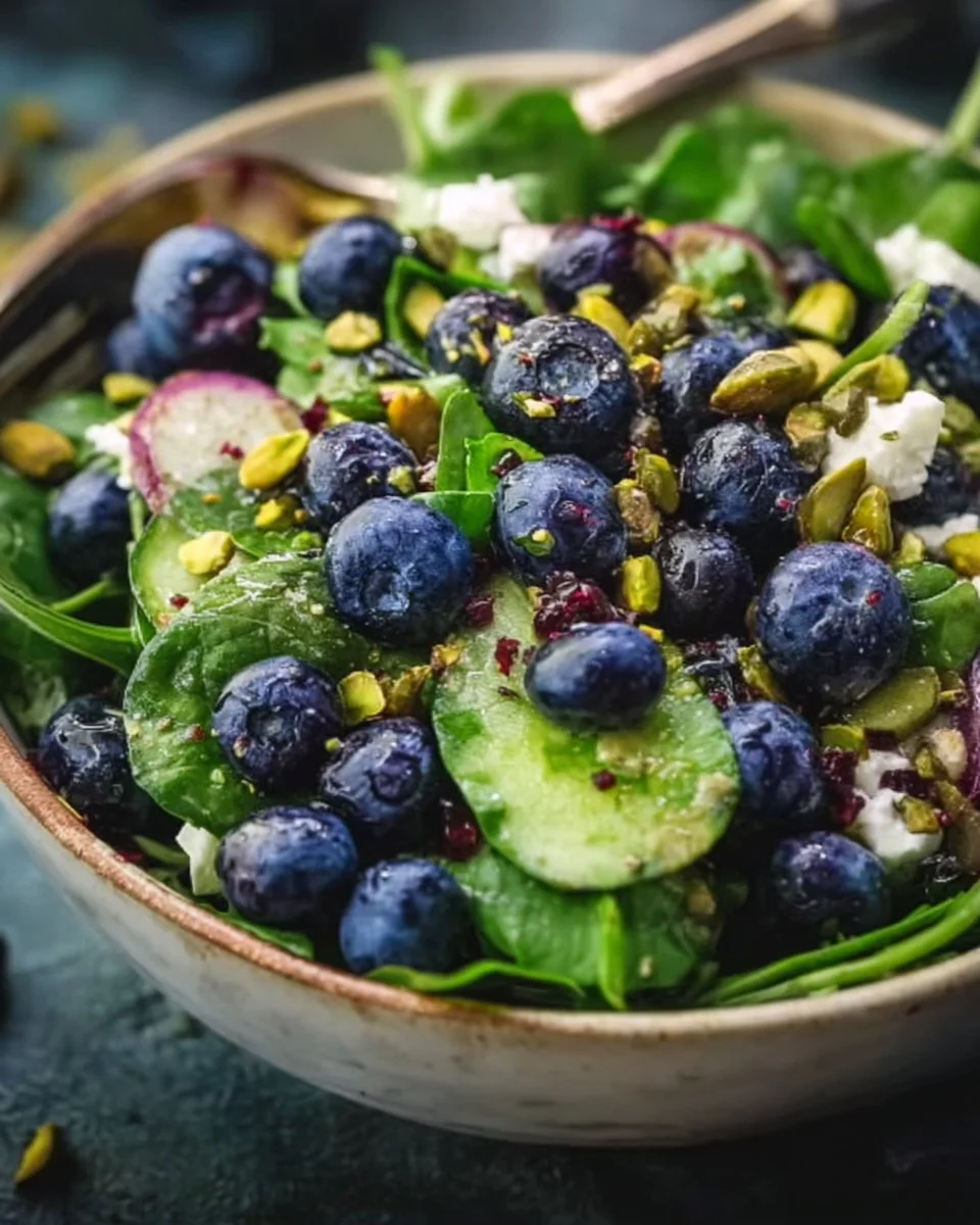 Blueberry Pistachio Spring Salad