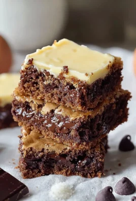 Delicious brown butter brookies, blending brownies and cookies into a gooey treat.
