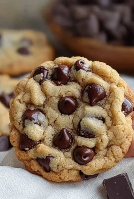 Freshly baked chewy chocolate chip cookies on a cooling rack