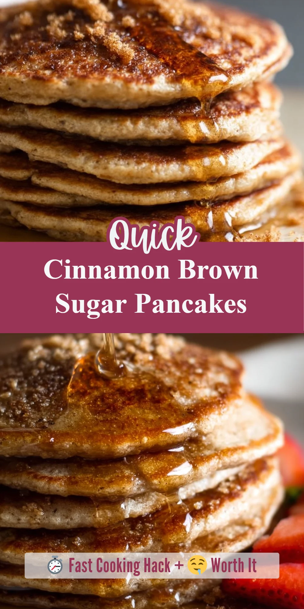 Cinnamon Brown Sugar Pancakes