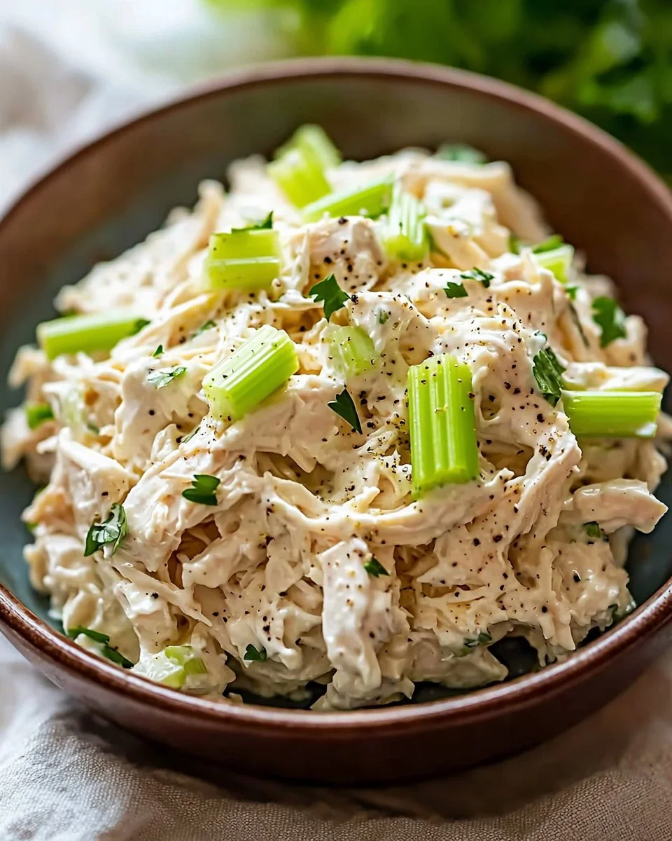 Bowl of Classic Carol Chicken Salad inspired by Chicken Salad Chick recipe