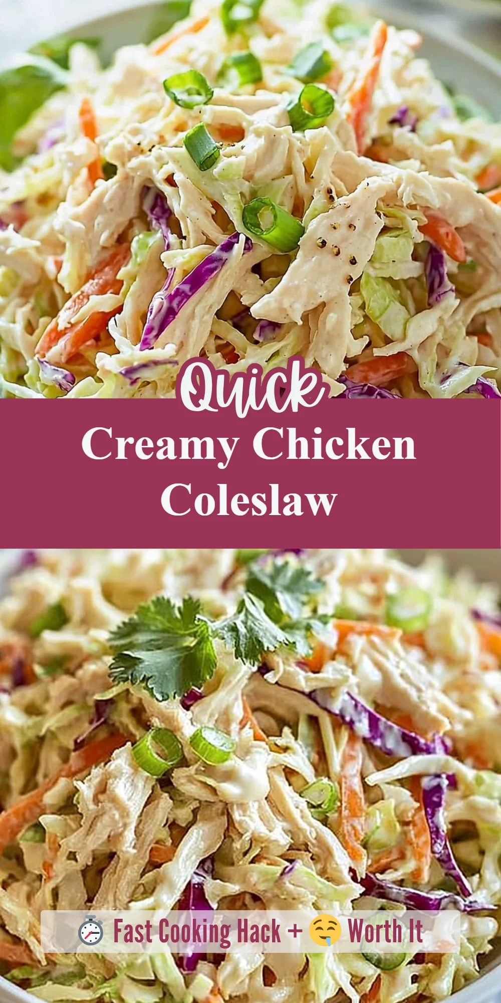 Creamy Chicken Coleslaw
