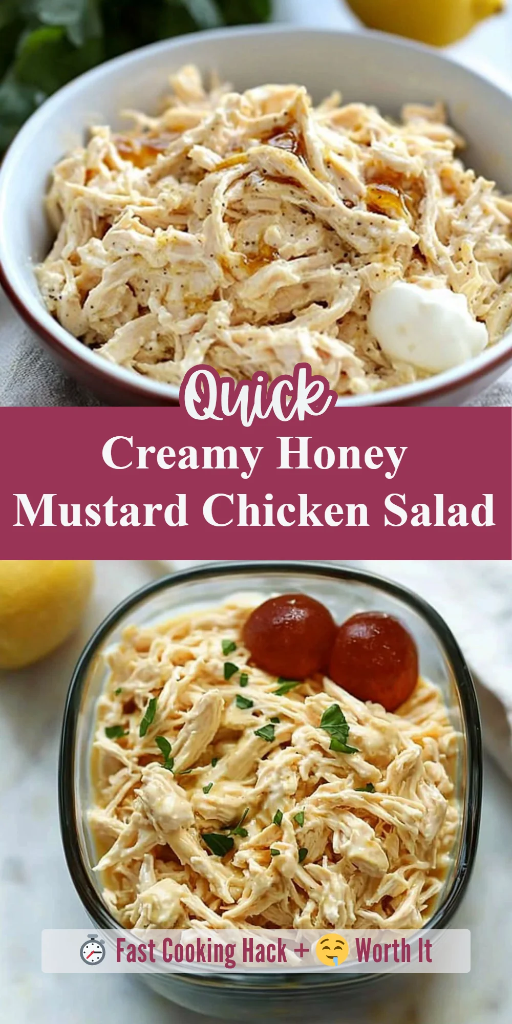 Creamy Honey Mustard Chicken Salad