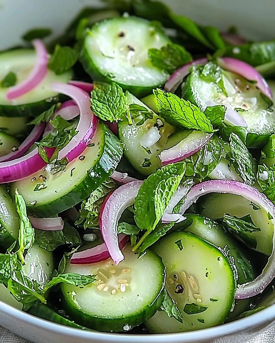 Easy Cucumber and Mint Salad