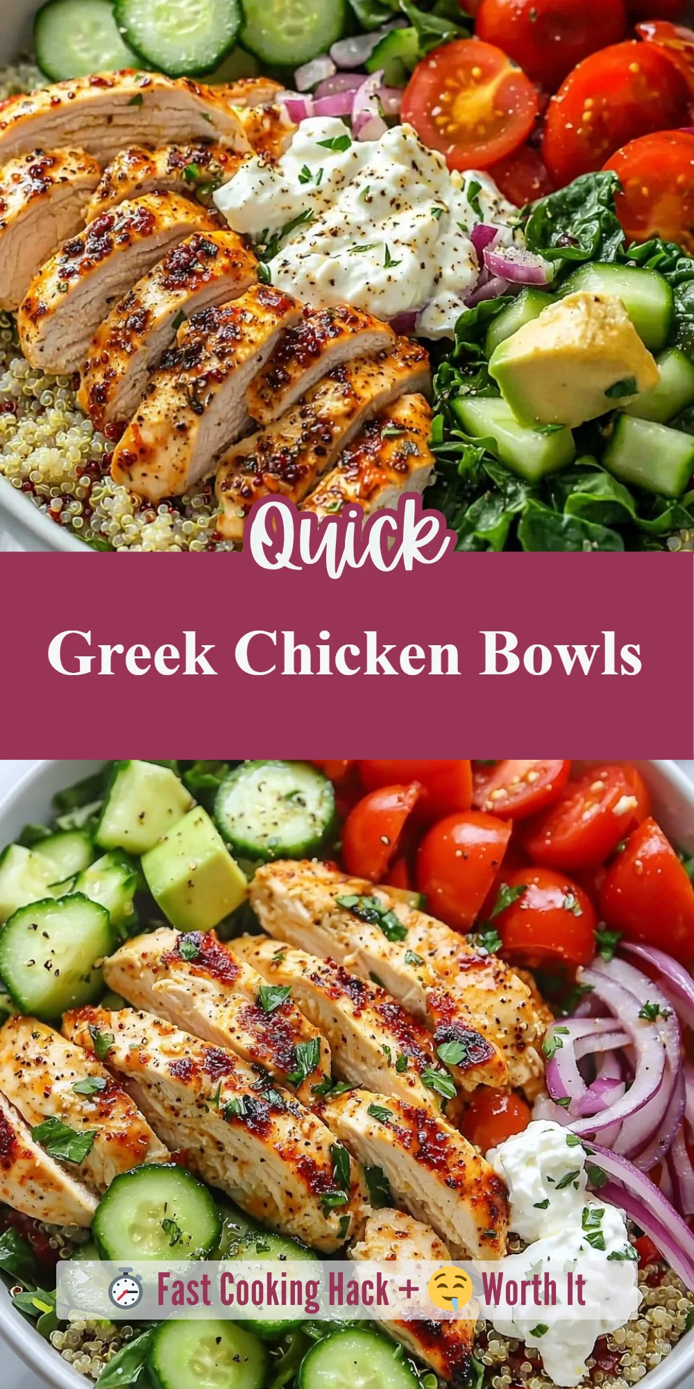 Greek Chicken Bowls
