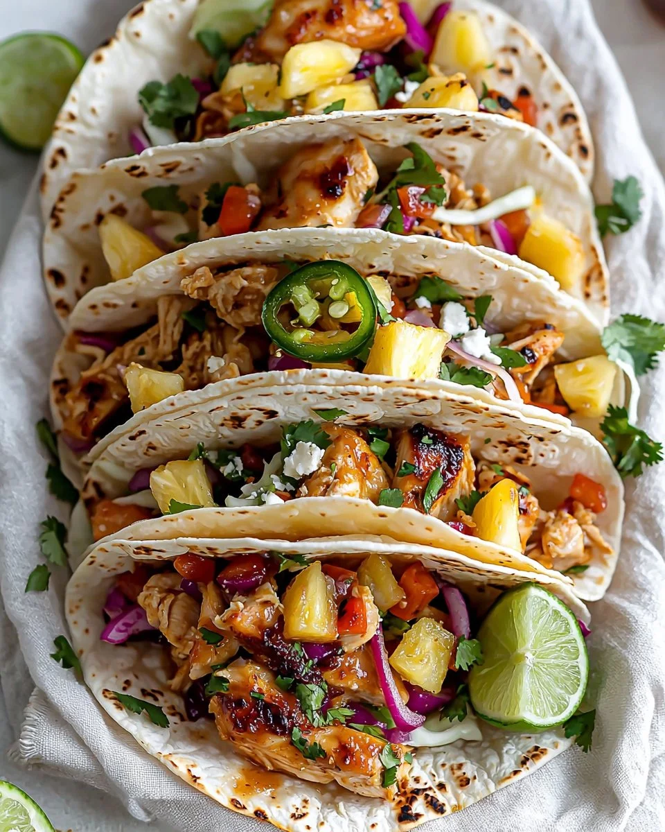 Hawaiian Chicken Tacos