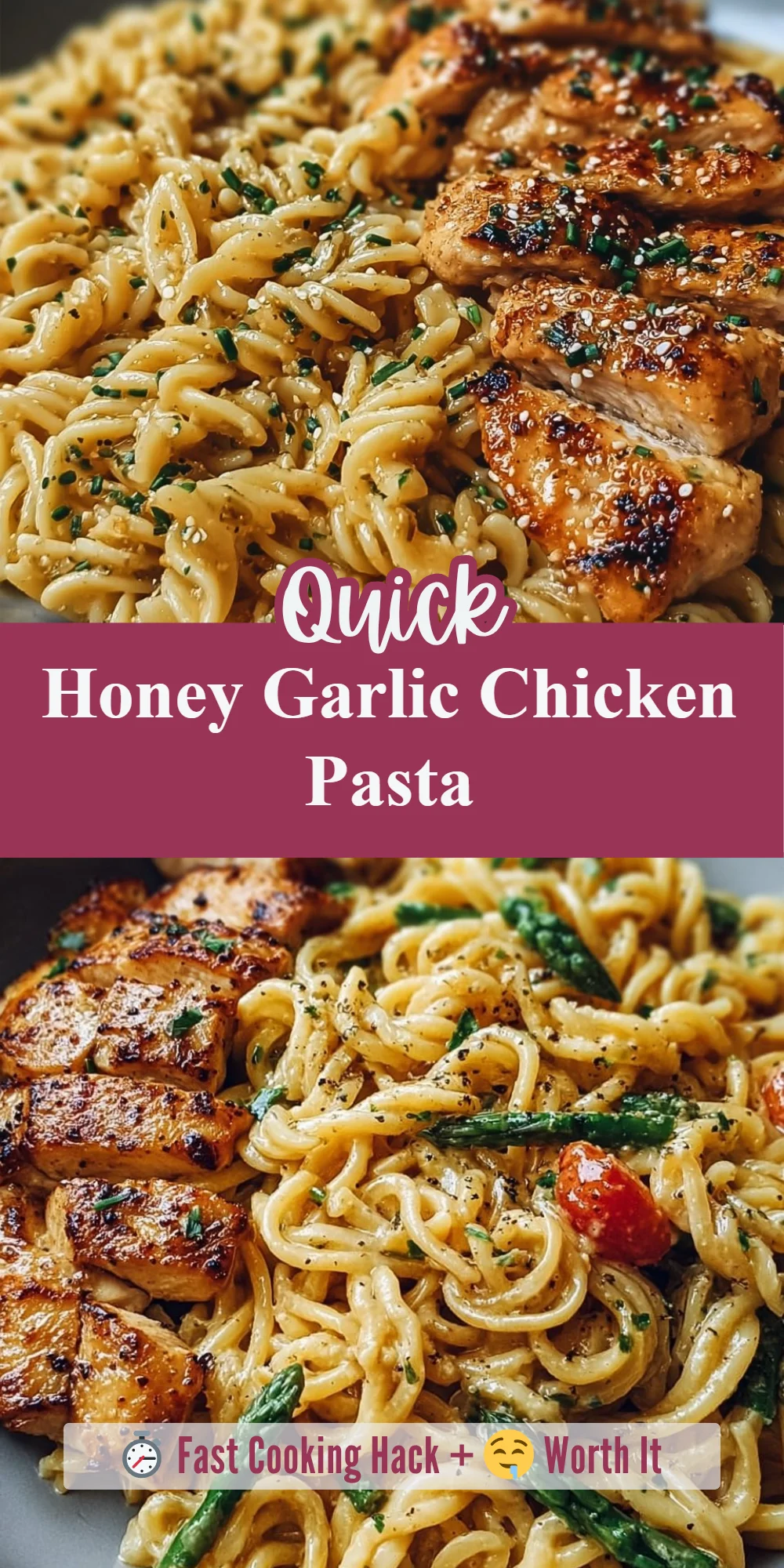 Honey Garlic Chicken Pasta