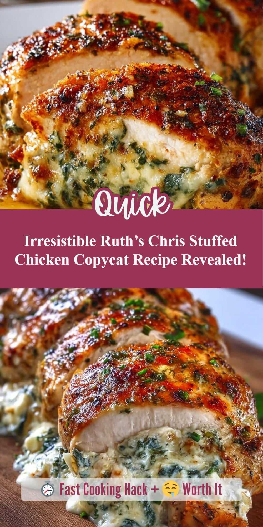 Irresistible Ruth’s Chris Stuffed Chicken Copycat Recipe Revealed!