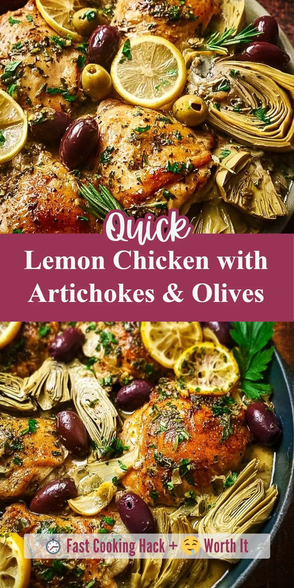 Lemon Chicken with Artichokes & Olives