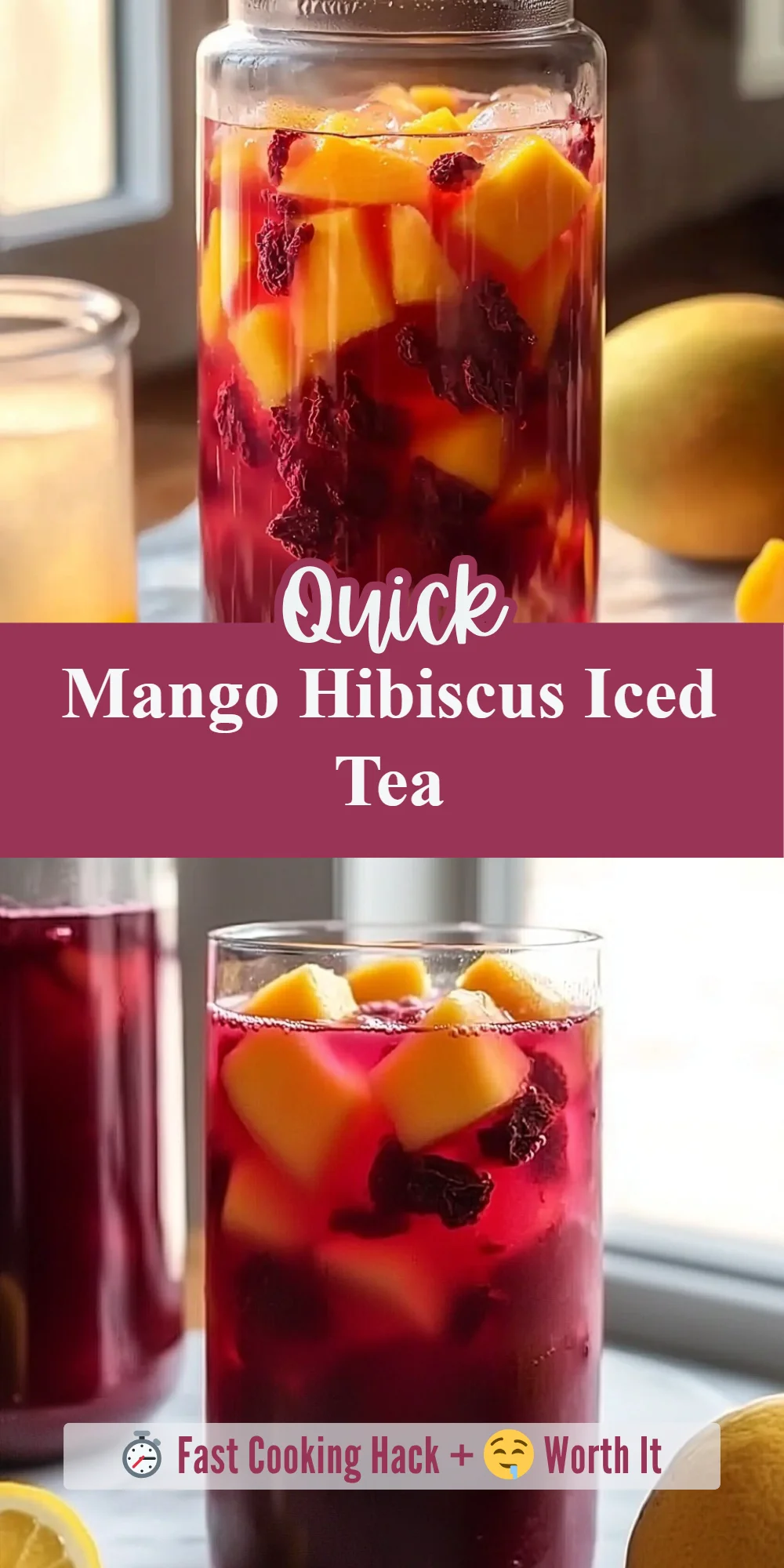 Mango Hibiscus Iced Tea
