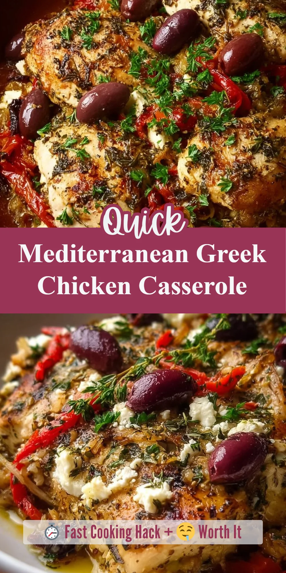 Mediterranean Greek Chicken Casserole