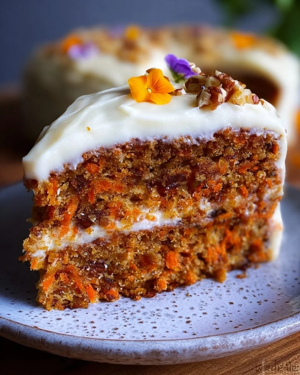 Moist Homemade Carrot Cake Recipe with Easy Cream Cheese Frosting