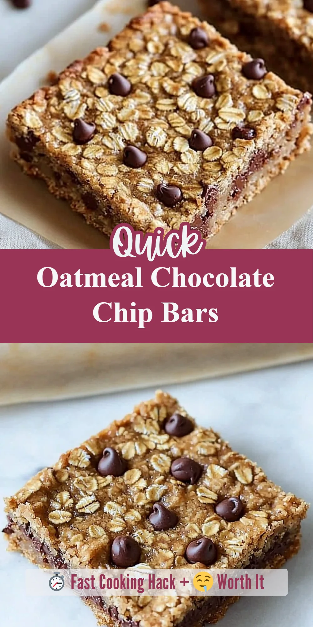 Oatmeal Chocolate Chip Bars