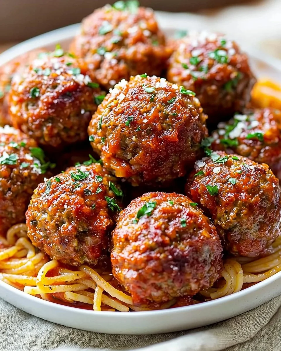 Oven-Baked Italian Meatballs