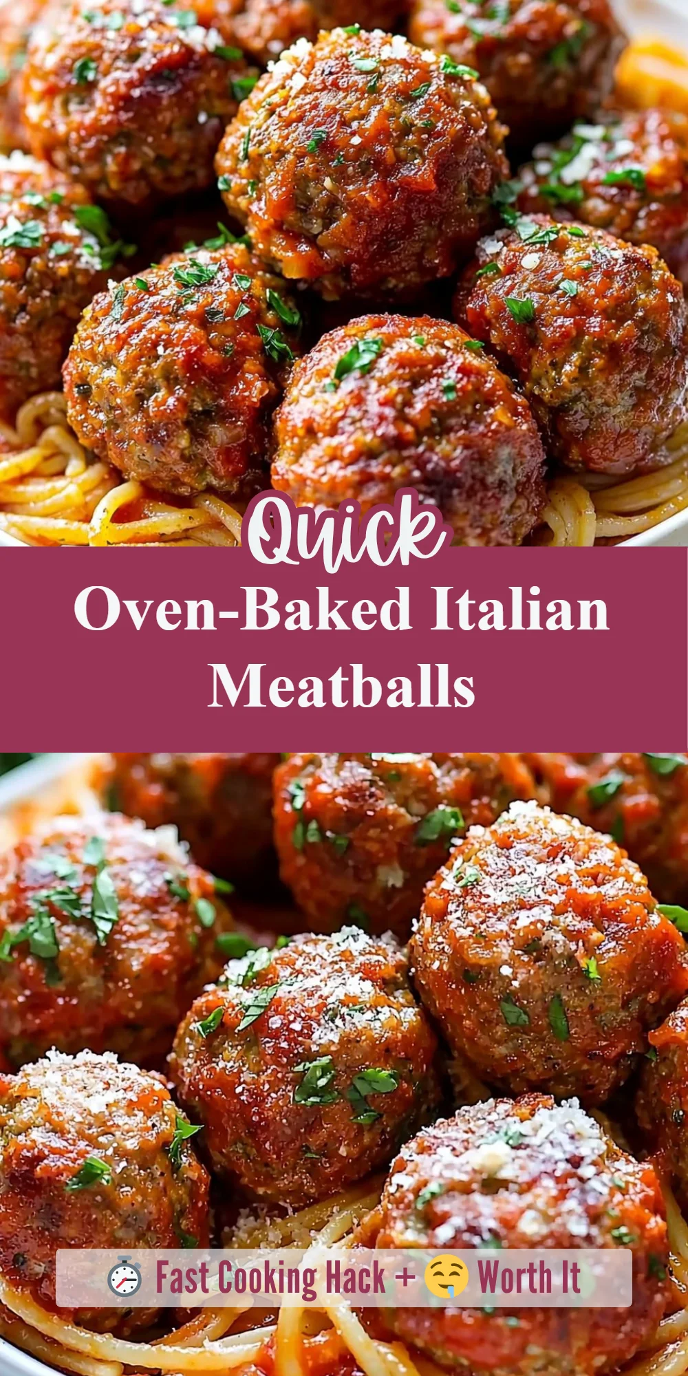 Oven-Baked Italian Meatballs