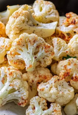 Golden brown oven-roasted cauliflower served on a plate.