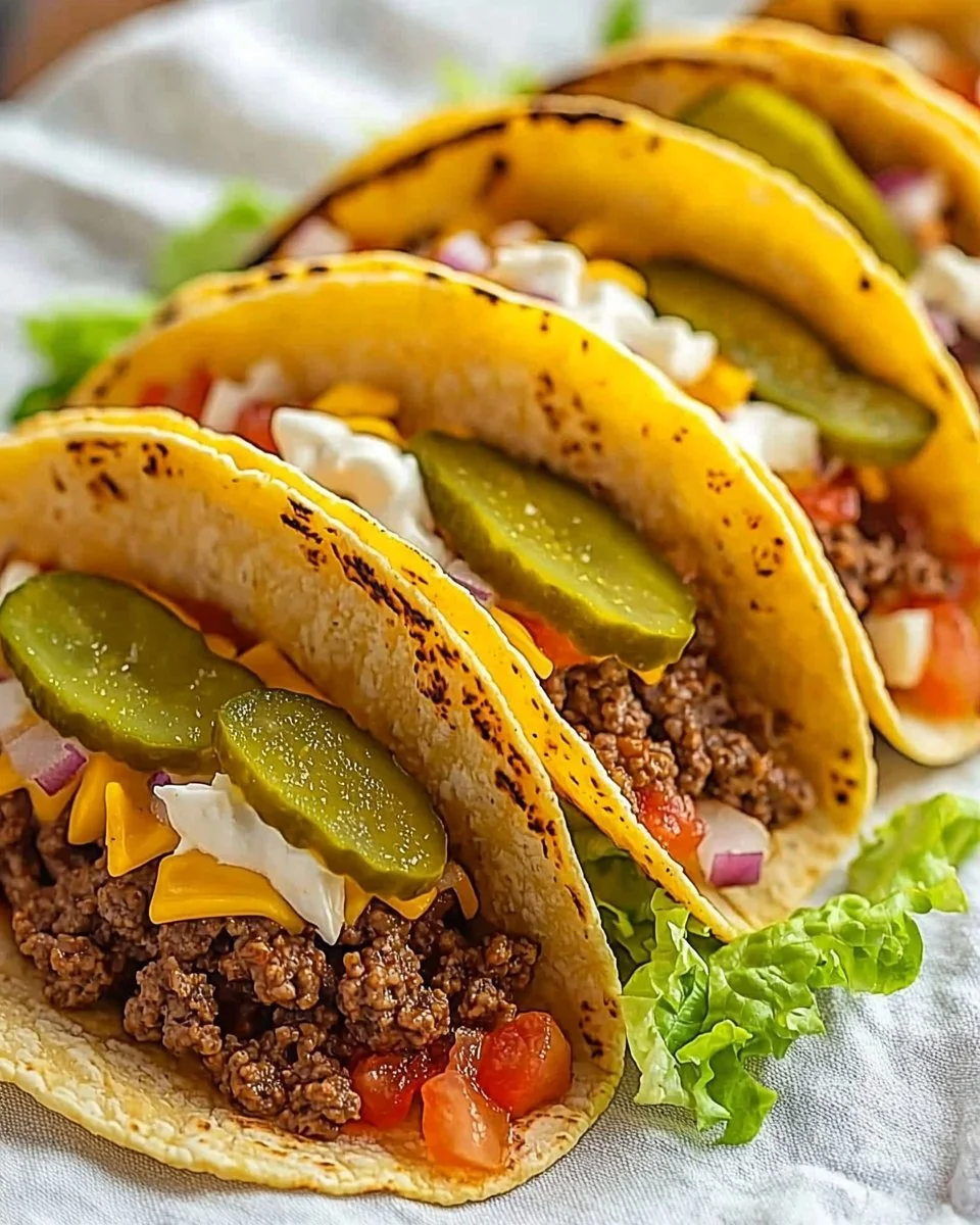 Perfect Smash Burger Tacos showcasing juicy patties in taco shells
