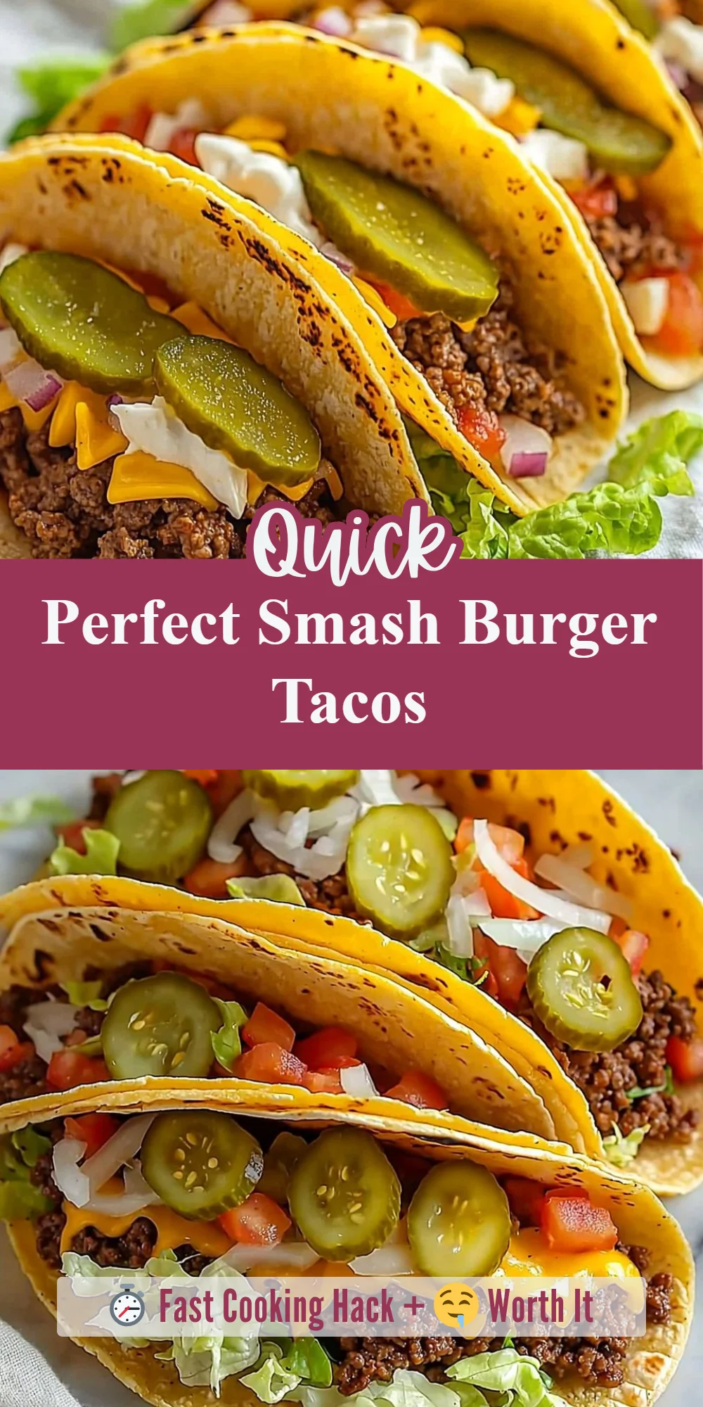 Perfect Smash Burger Tacos