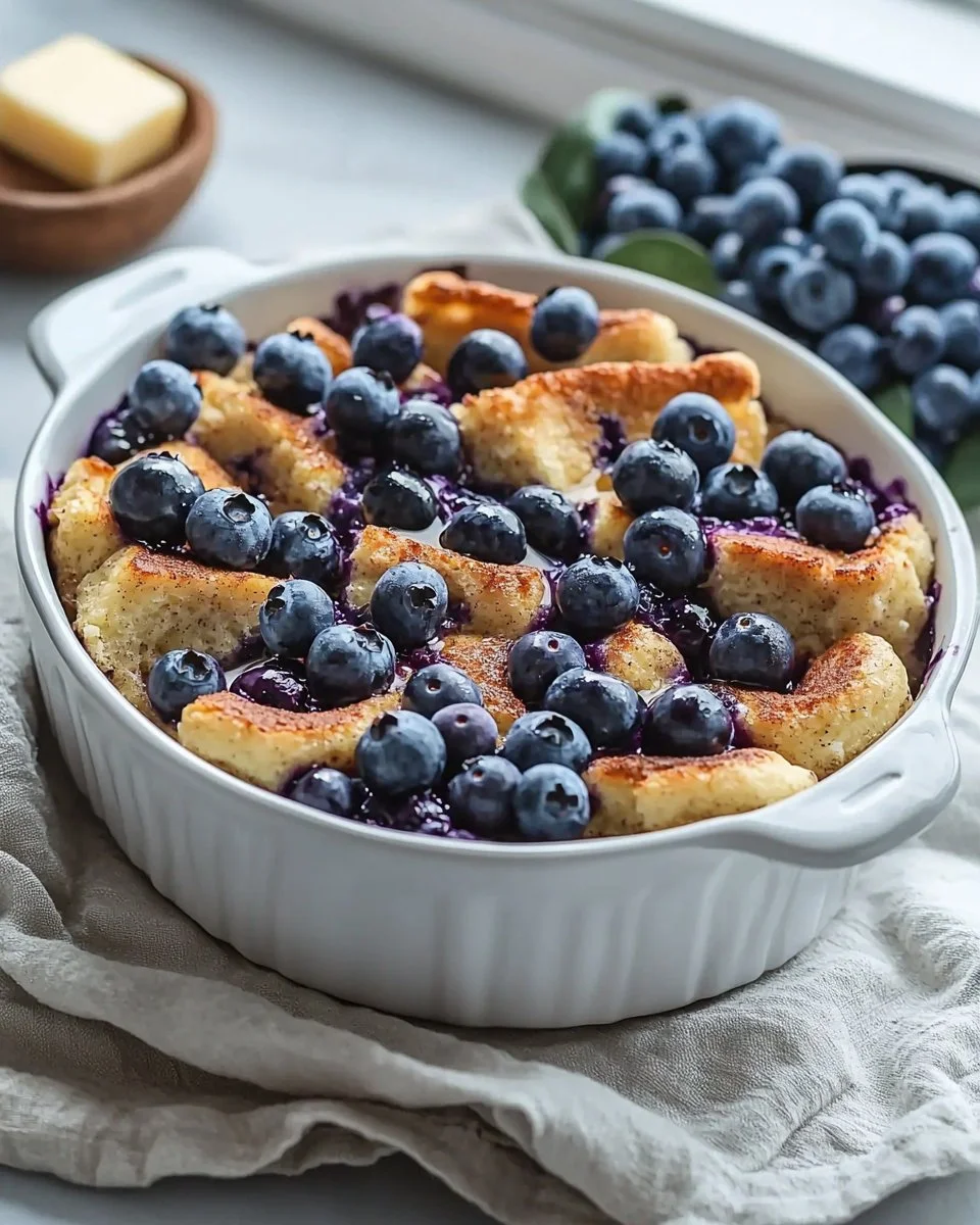 Quick Blueberry French Toast Casserole
