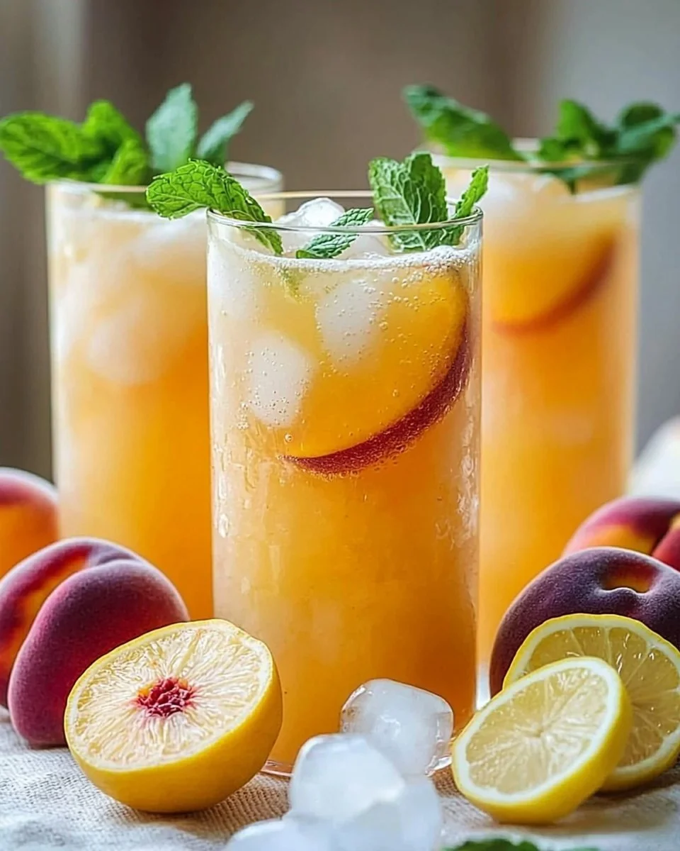 Refreshing Peach Lemonade