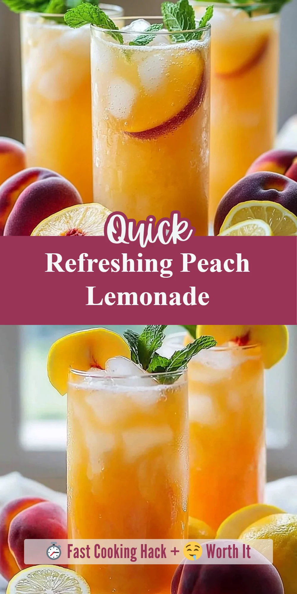 Refreshing Peach Lemonade