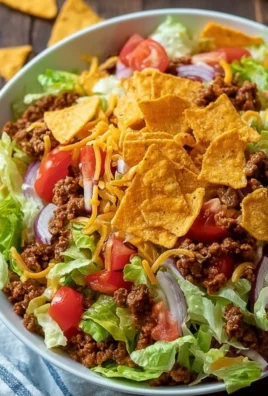 Simple Doritos Taco Salad with fresh ingredients and crunchy chips
