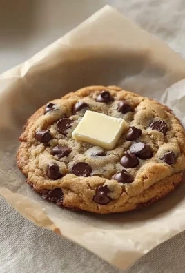 Single serve chocolate chip cookie made without egg