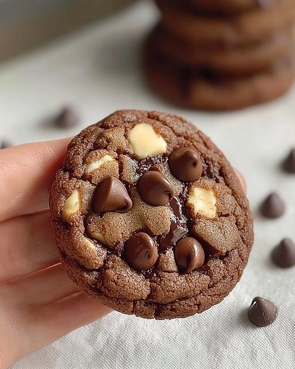 Single Serve Double Chocolate Chip Cookie