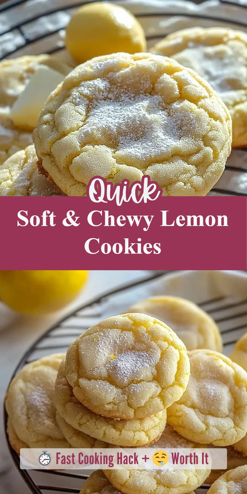 Soft & Chewy Lemon Cookies