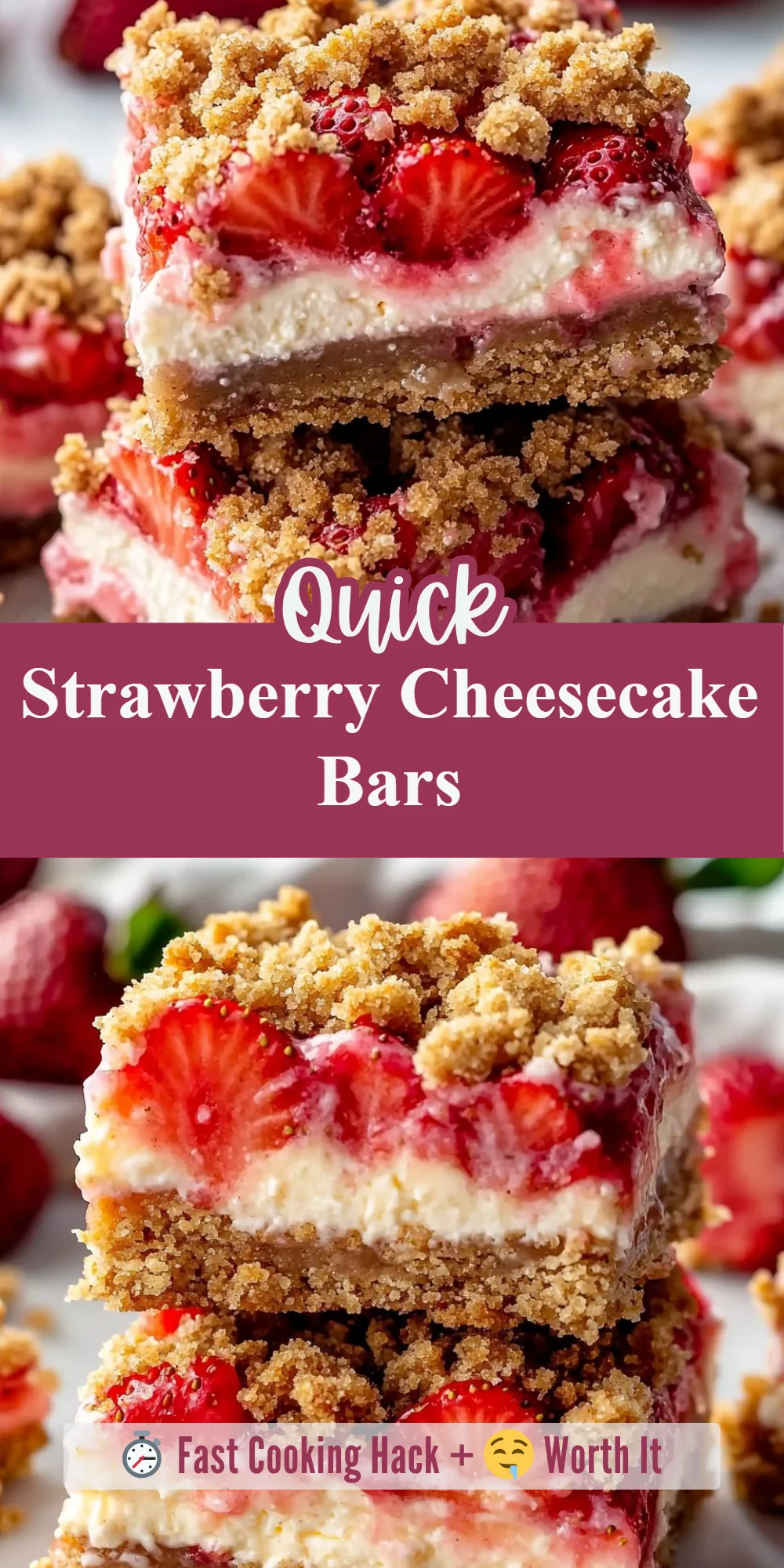 Strawberry Cheesecake Bars