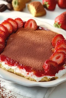 Delicious Strawberry Tiramisu dessert with fresh strawberries and creamy layers.