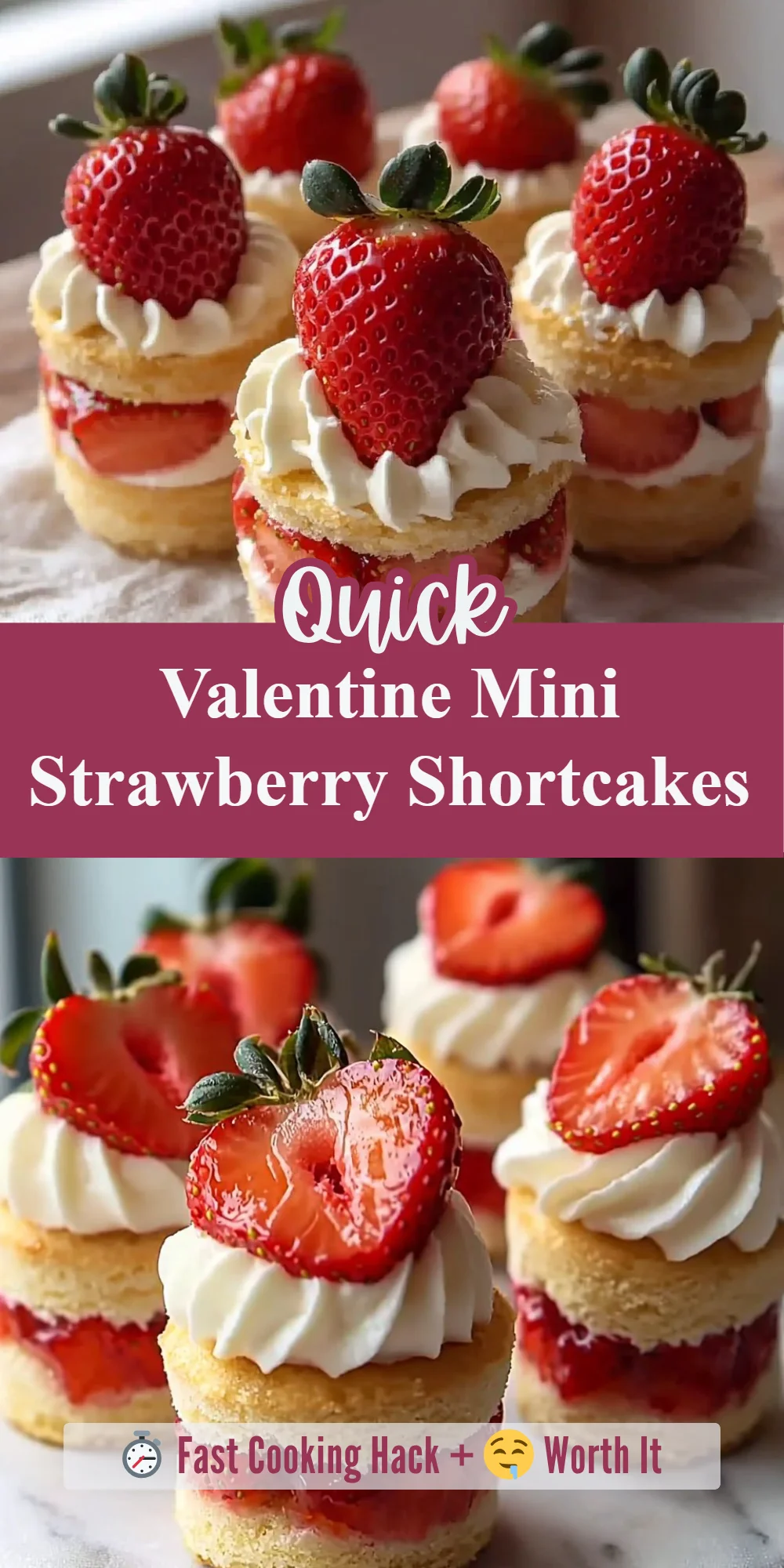 Valentine Mini Strawberry Shortcakes