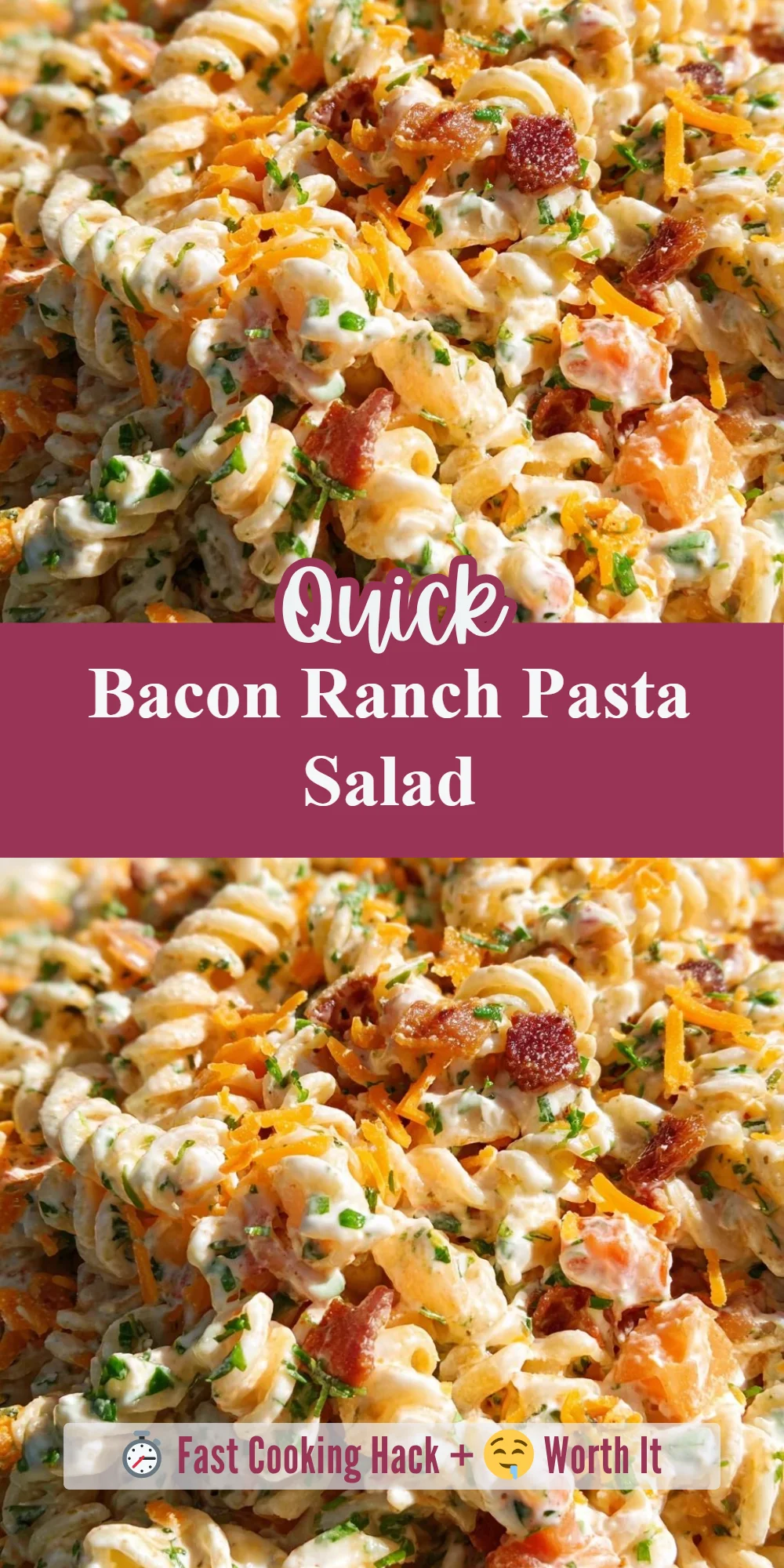 Bacon Ranch Pasta Salad