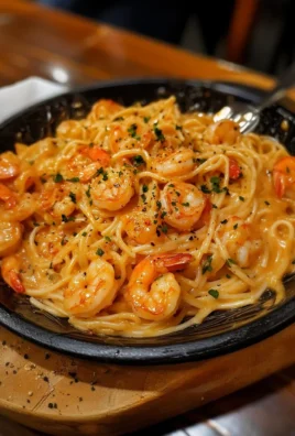 Bang Bang Shrimp Pasta served with creamy sauce and garnished with green onions