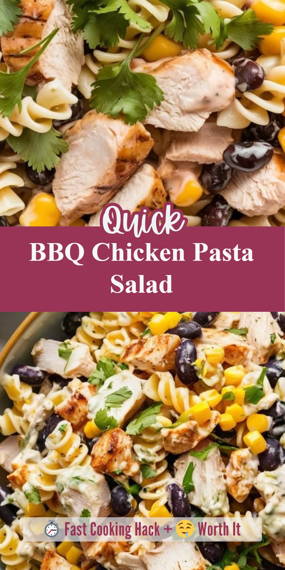 BBQ Chicken Pasta Salad