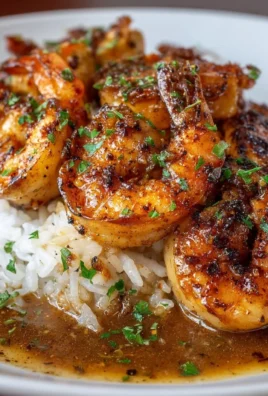 Delicious Bourbon Street Chicken and Shrimp served with creamy sauce