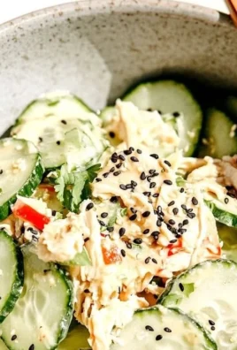 California Roll Cucumber Salad with fresh ingredients and sushi flavors