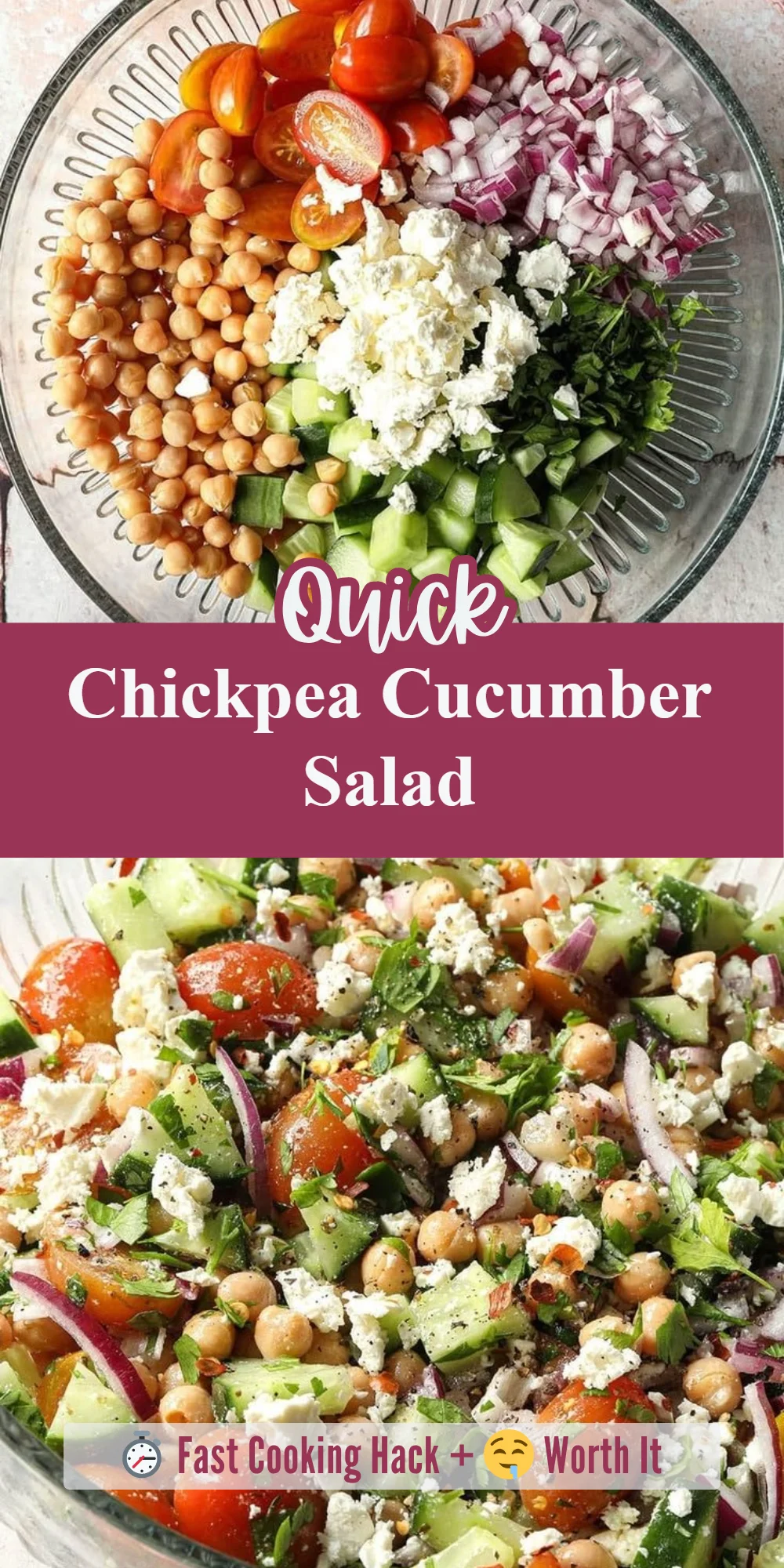 Chickpea Cucumber Salad
