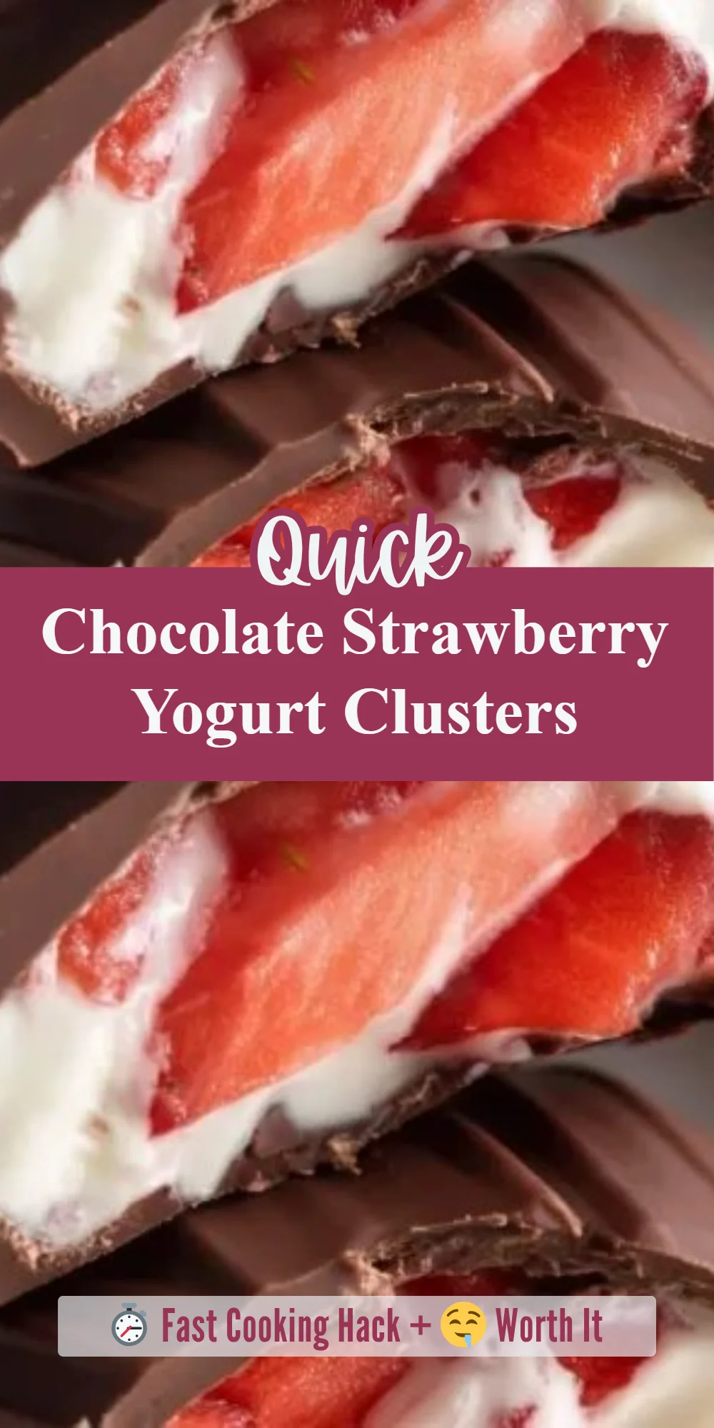 Chocolate Strawberry Yogurt Clusters
