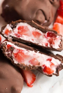 Delicious Chocolate Strawberry Yogurt Clusters topped with fresh strawberries.
