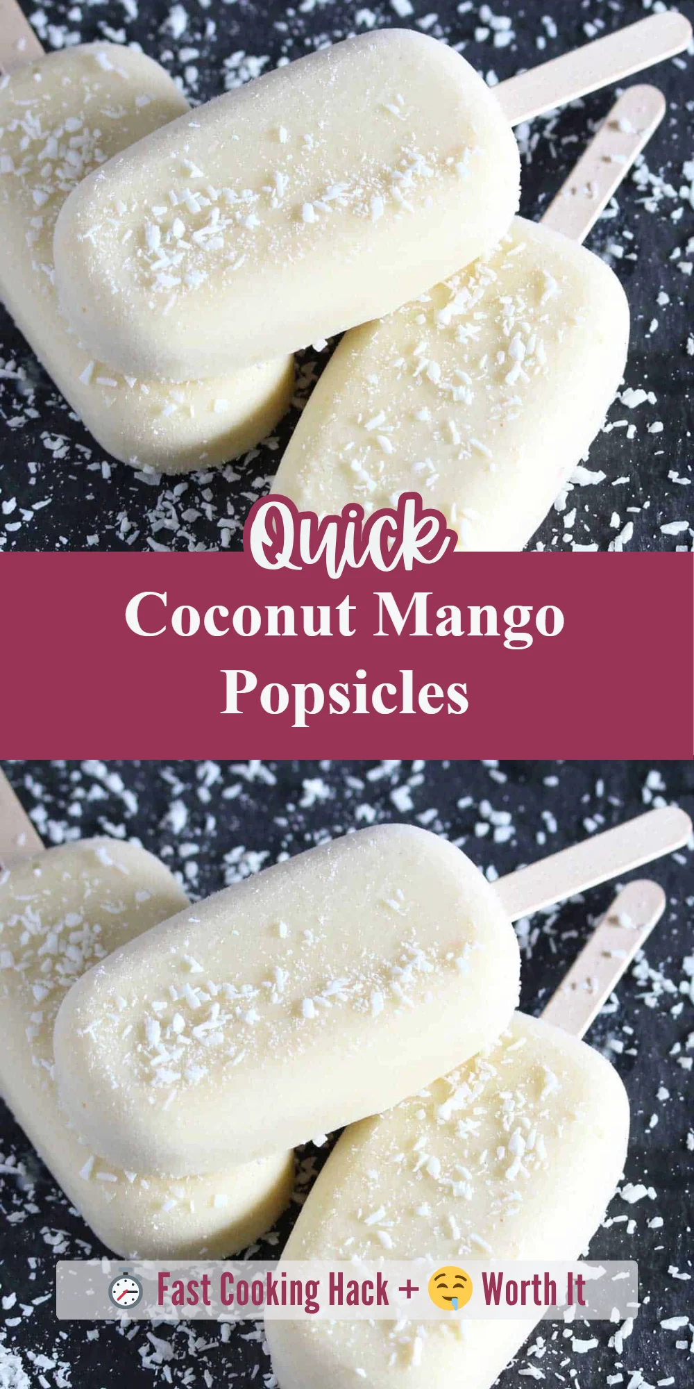 Coconut Mango Popsicles