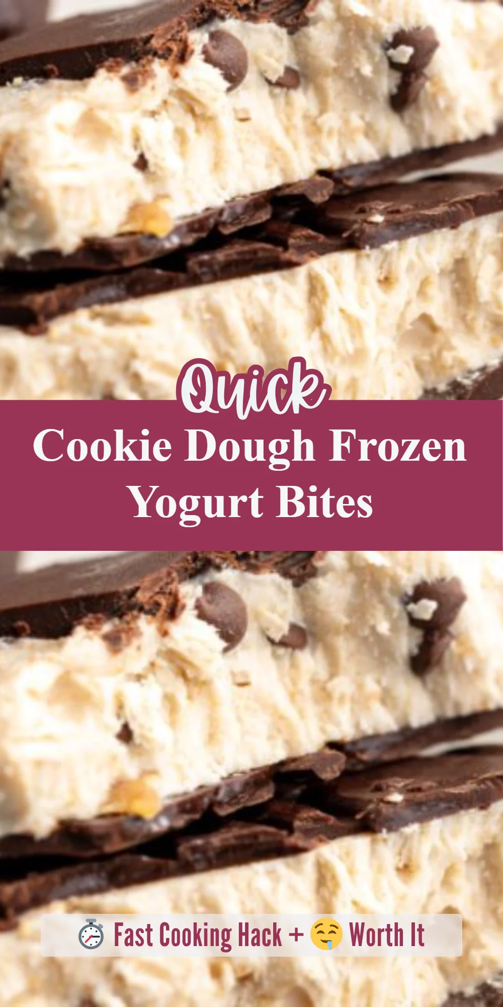 Cookie Dough Frozen Yogurt Bites