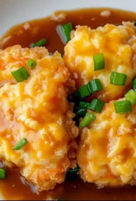 Delicious Shrimp Egg Foo Young served on a plate with vegetables and sauce