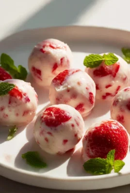 Delicious homemade strawberry Greek yogurt bites for a healthy snack