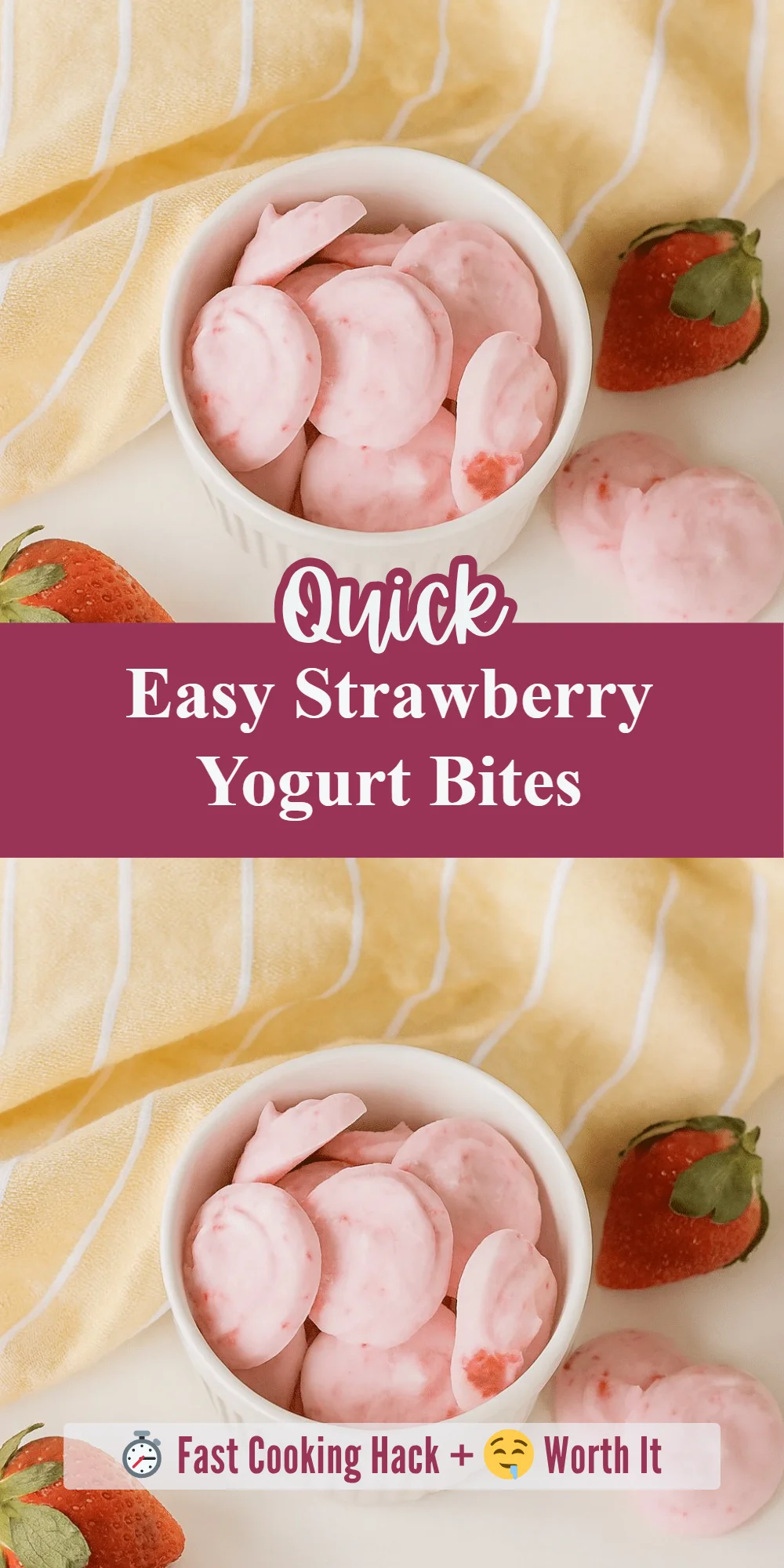 Easy Strawberry Yogurt Bites