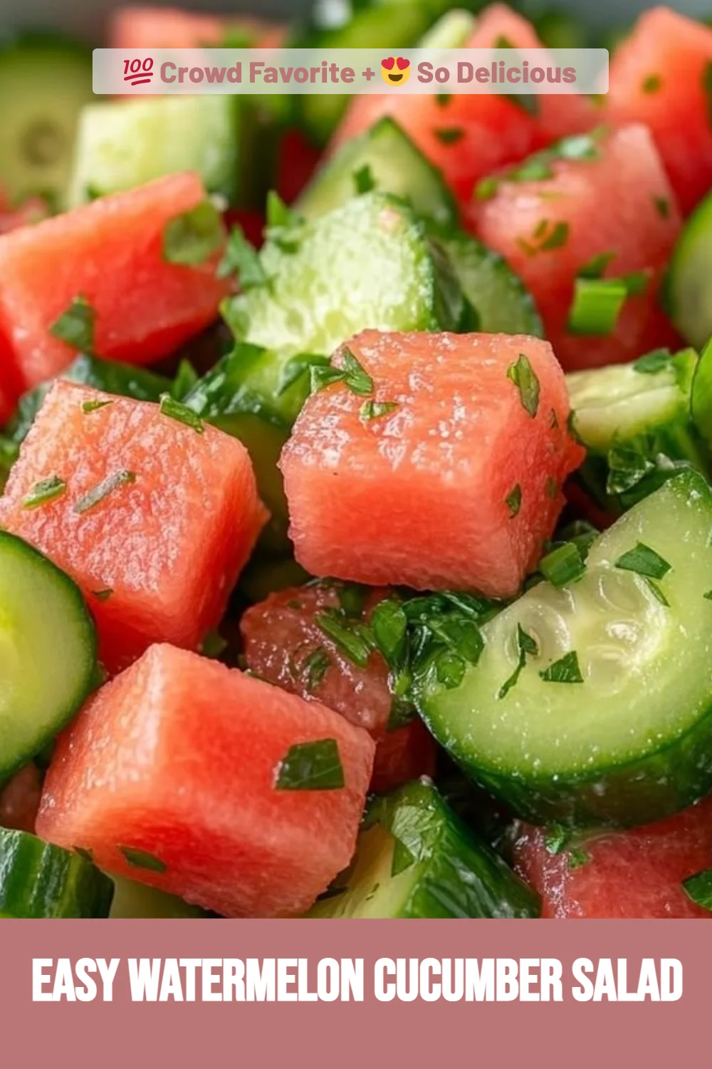 Easy Watermelon Cucumber Salad