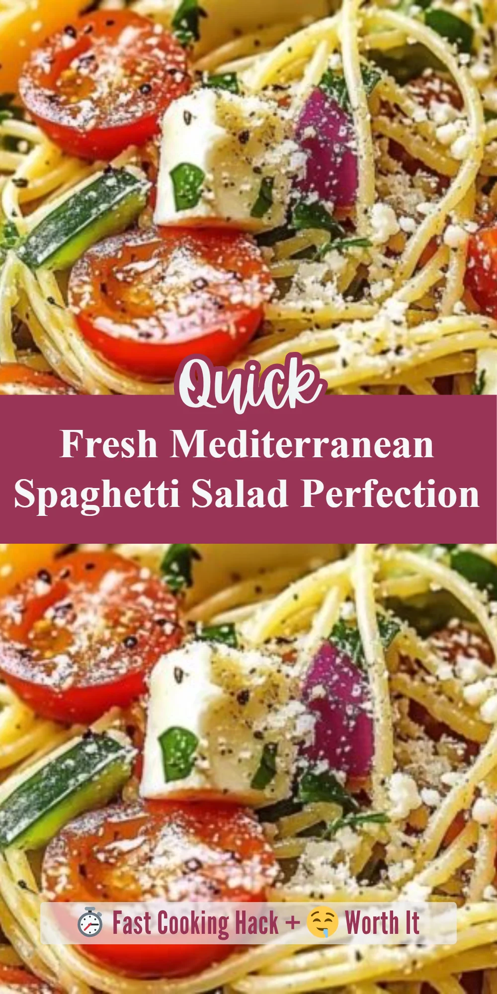 Fresh Mediterranean Spaghetti Salad Perfection