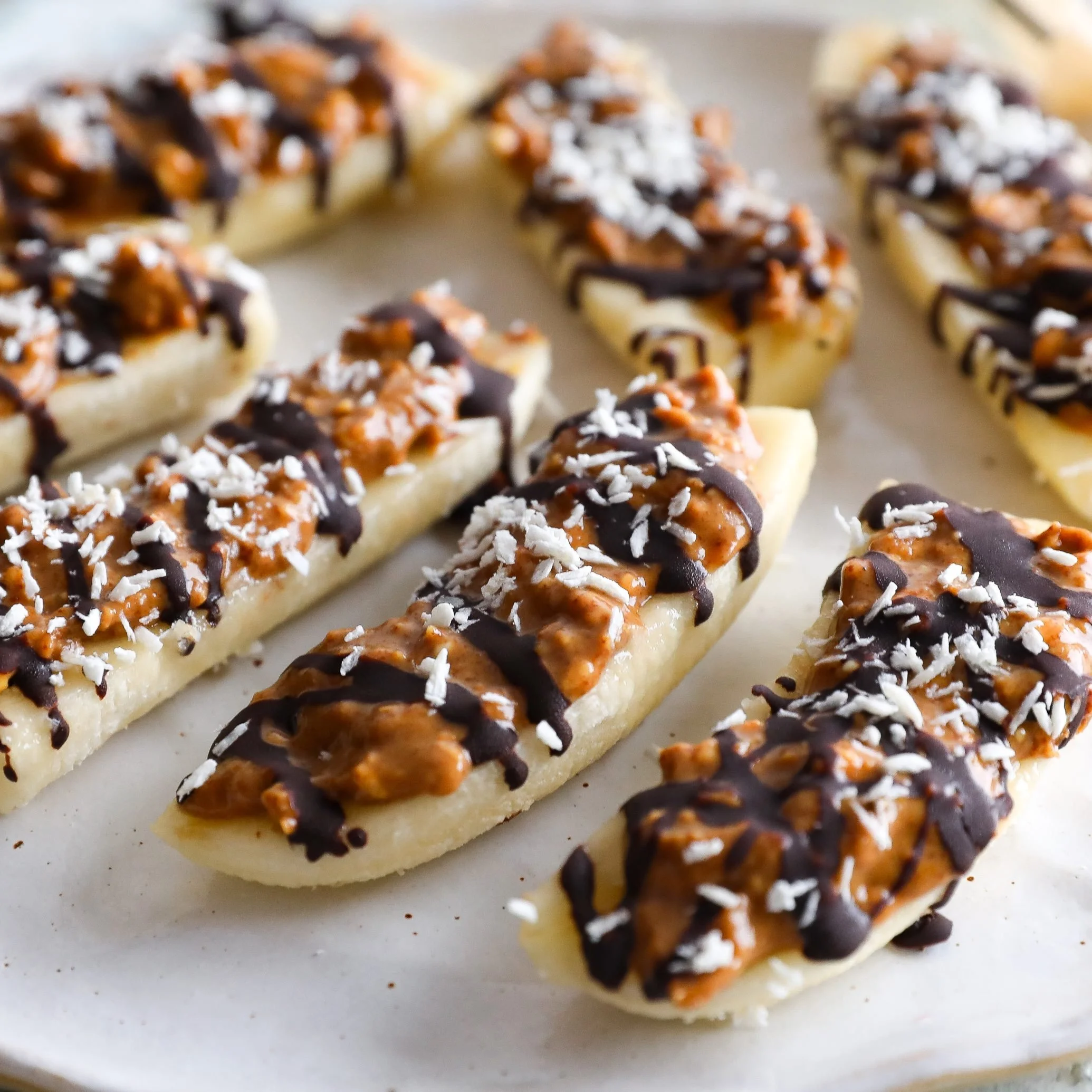 Frozen banana snacks for a healthy and tasty treat